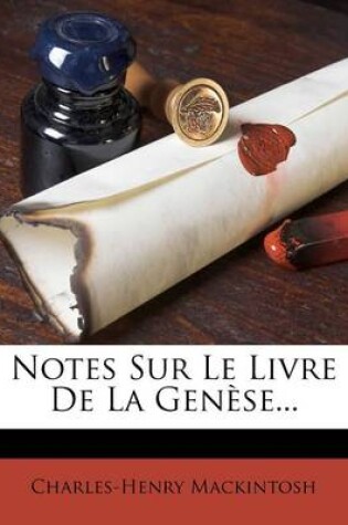 Cover of Notes Sur Le Livre De La Genese...