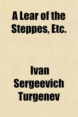 Book cover for A Lear of the Steppes Etc.
