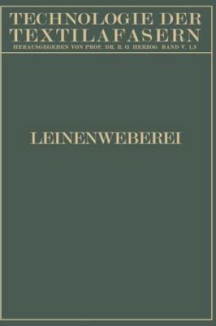 Cover of Leinenweberei