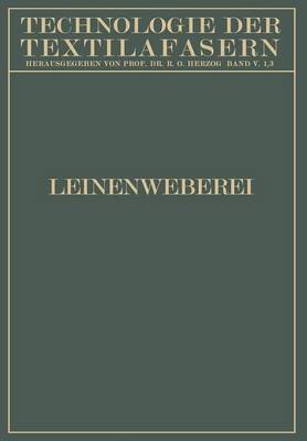 Book cover for Leinenweberei