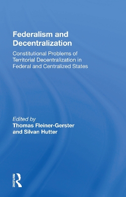 Book cover for Federalism And Decentralization