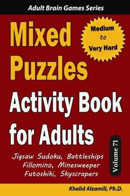 Book cover for Mixed Puzzles Activity Book for Adults