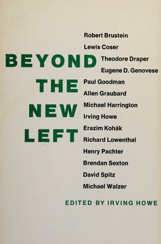 Cover of Beyond the New Left