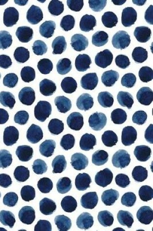 Cover of Journal Notebook Indigo Blue Ink Spots