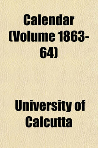 Cover of Calendar (Volume 1863-64)