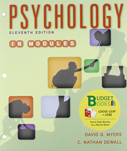 Book cover for Loose-Leaf Version for Psychology in Modules