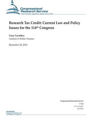 Cover of Research Tax Credit