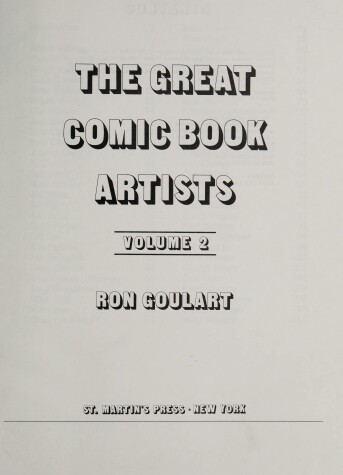 Book cover for The Great Comic Book Artist