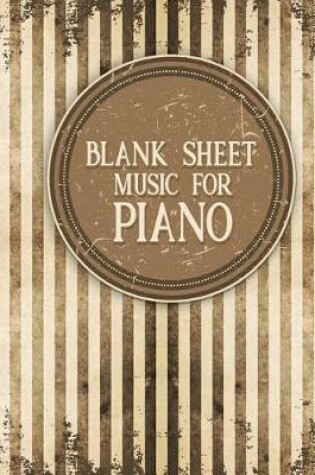 Cover of Blank Sheet Music for Piano