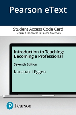 Book cover for Pearson Etext Introduction to Teaching