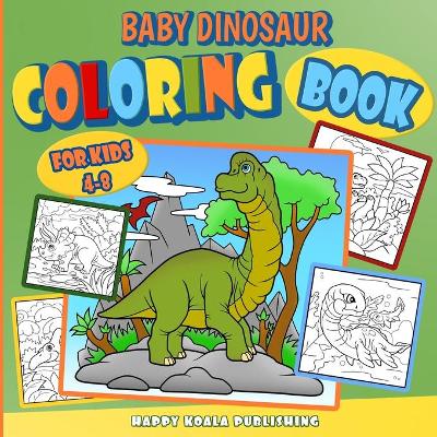 Book cover for Dinosaur Coloring Book for kids