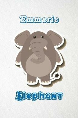 Cover of Emmarie Elephant A5 Lined Notebook 110 Pages