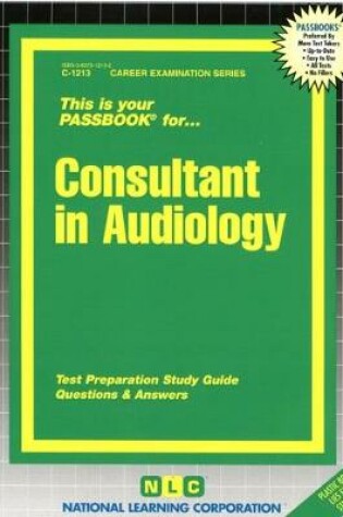 Cover of Consultant in Audiology