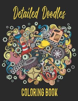 Book cover for Detailed Doodles Coloring Book