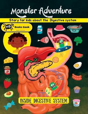 Book cover for kids story about digestive system