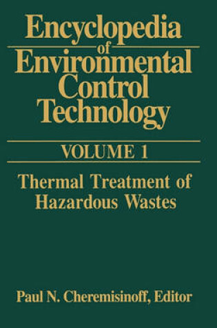 Cover of Encyclopedia of Environmental Control Technology: Volume 1