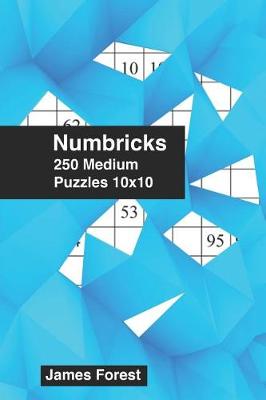 Book cover for 250 Numbricks 10x10 medium puzzles