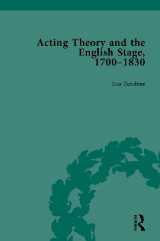 Cover of Acting Theory and the English Stage, 1700-1830 Volume 3