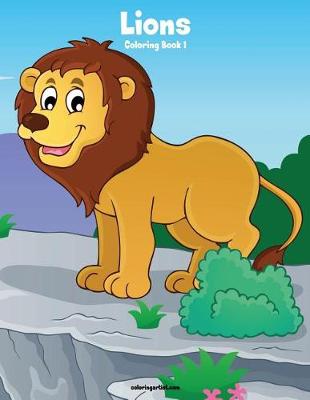 Book cover for Lions Coloring Book 1