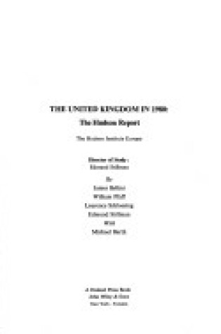 Cover of Hudson Institute: the *UK* in 1980