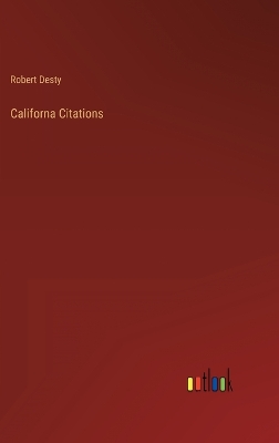 Book cover for Californa Citations