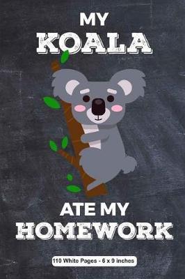 Book cover for My Koala Ate My Homework 110 White Pages 6x9 inches