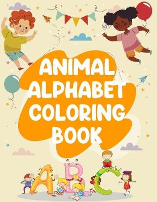 Book cover for Animal Alphabet Coloring Book