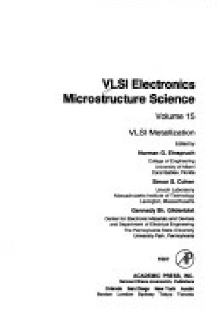 Cover of Einspruch Vlsi Electronics V15
