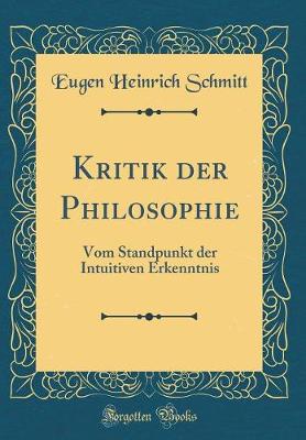 Book cover for Kritik Der Philosophie