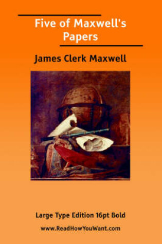 Cover of Five of Maxwell's Papers (Large Print)