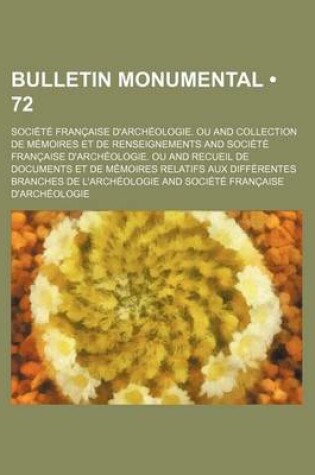 Cover of Bulletin Monumental (72)