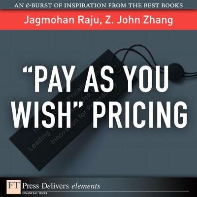 Book cover for ¿Pay As You Wish¿ Pricing