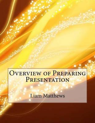 Book cover for Overview of Preparing Presentation