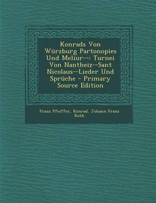 Book cover for Konrads Von Wurzburg Partonopies Und Meliur--