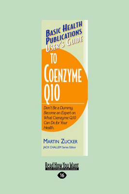 Book cover for User's Guide to Coenzyme Q10