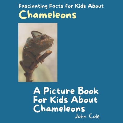 Book cover for A Picture Book for Kids About Chameleons