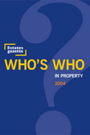 Cover of Who's Who in Property