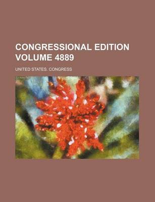 Book cover for Congressional Edition Volume 4889