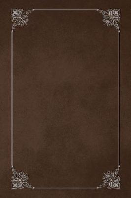 Book cover for Chocolate Brown 101 - Blank Notebook with Fleur de Lis Corners