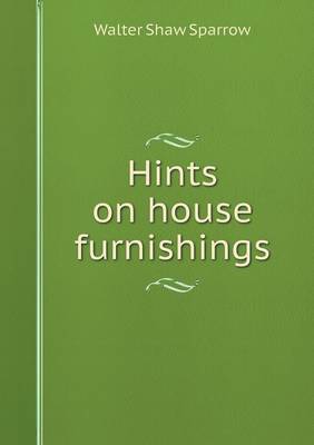 Book cover for Hints on house furnishings