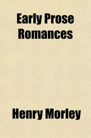 Cover of Early Prose Romances