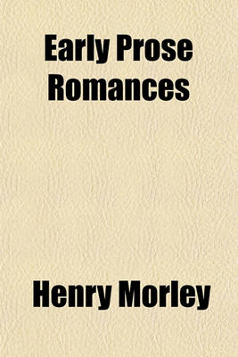 Book cover for Early Prose Romances