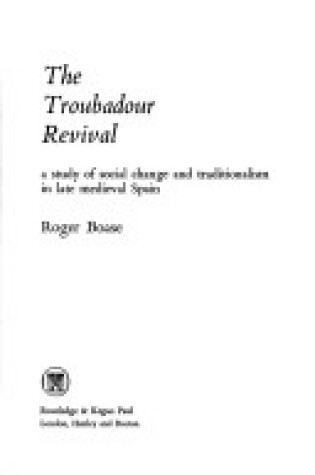 Cover of Troubadour Revival