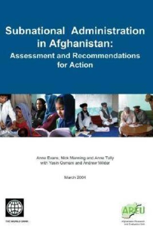 Cover of Subnational Administration in Afghanistan