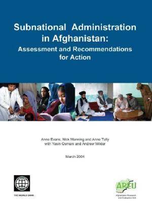 Book cover for Subnational Administration in Afghanistan