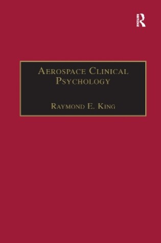 Cover of Aerospace Clinical Psychology