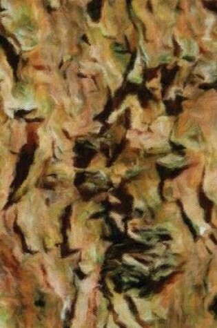 Cover of Abstract Tree Bark Painted Notebook