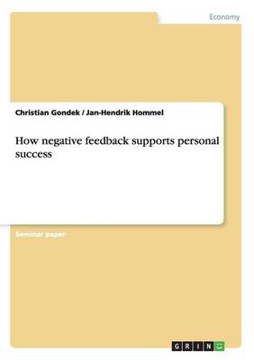 Book cover for How negative feedback supports personal success