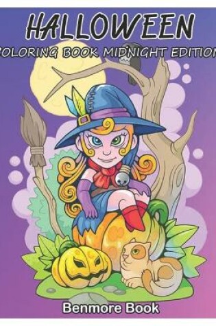 Cover of Halloween Coloring Book Midnight Edition