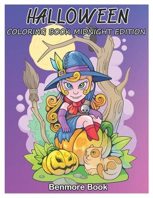 Cover of Halloween Coloring Book Midnight Edition